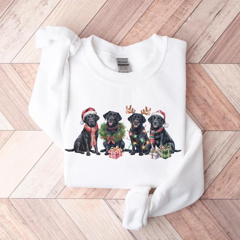 Black Labrador Christmas Sweatshirt Funny Dog Mom Holiday Shirt Cozy Winter Dog Lover Gift Black Labrador Christmas Sweatshirt Funny Dog Mom Holiday Shirt Cozy Winter Dog Lover Gift