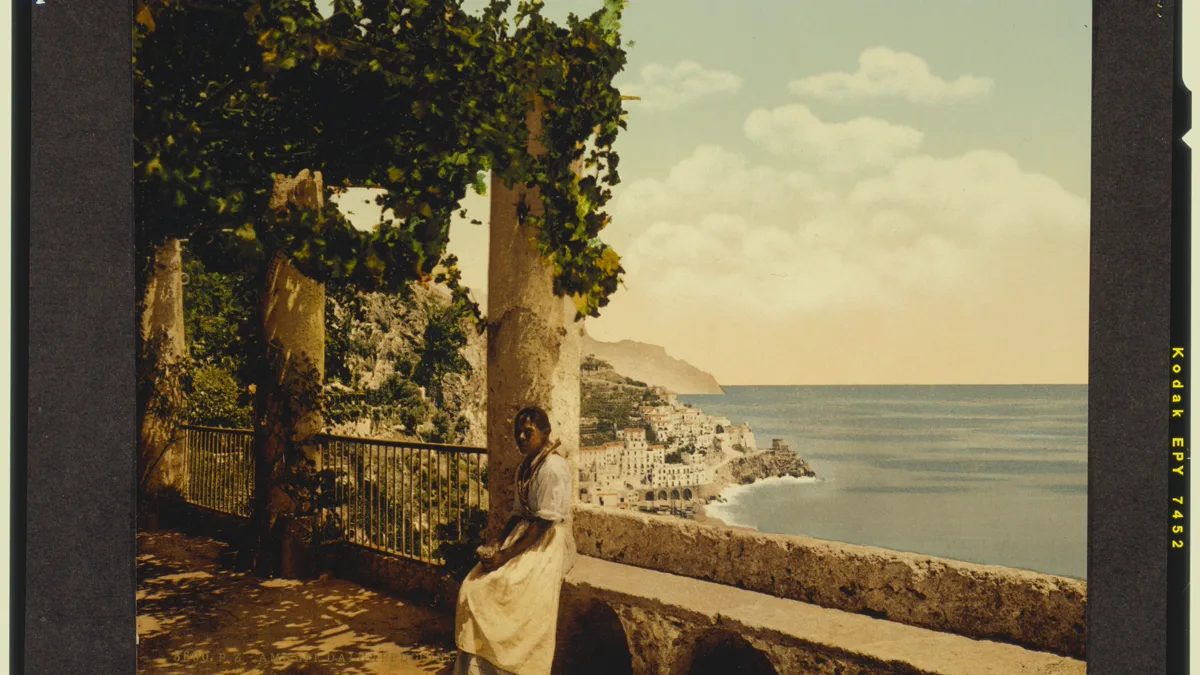 gyro zeppeli origin background showcasing historic Neapolitan architecture and Mediterranean coastal heritage