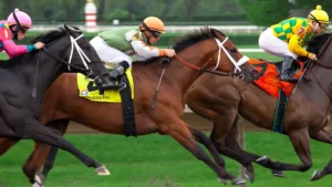 johnny joestar character background illustrating competitive equestrian racing background and professional jockey origins