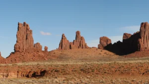 steel ball run guide showing vast desert plains and sandstone buttes representing the 1890s cross country race setting